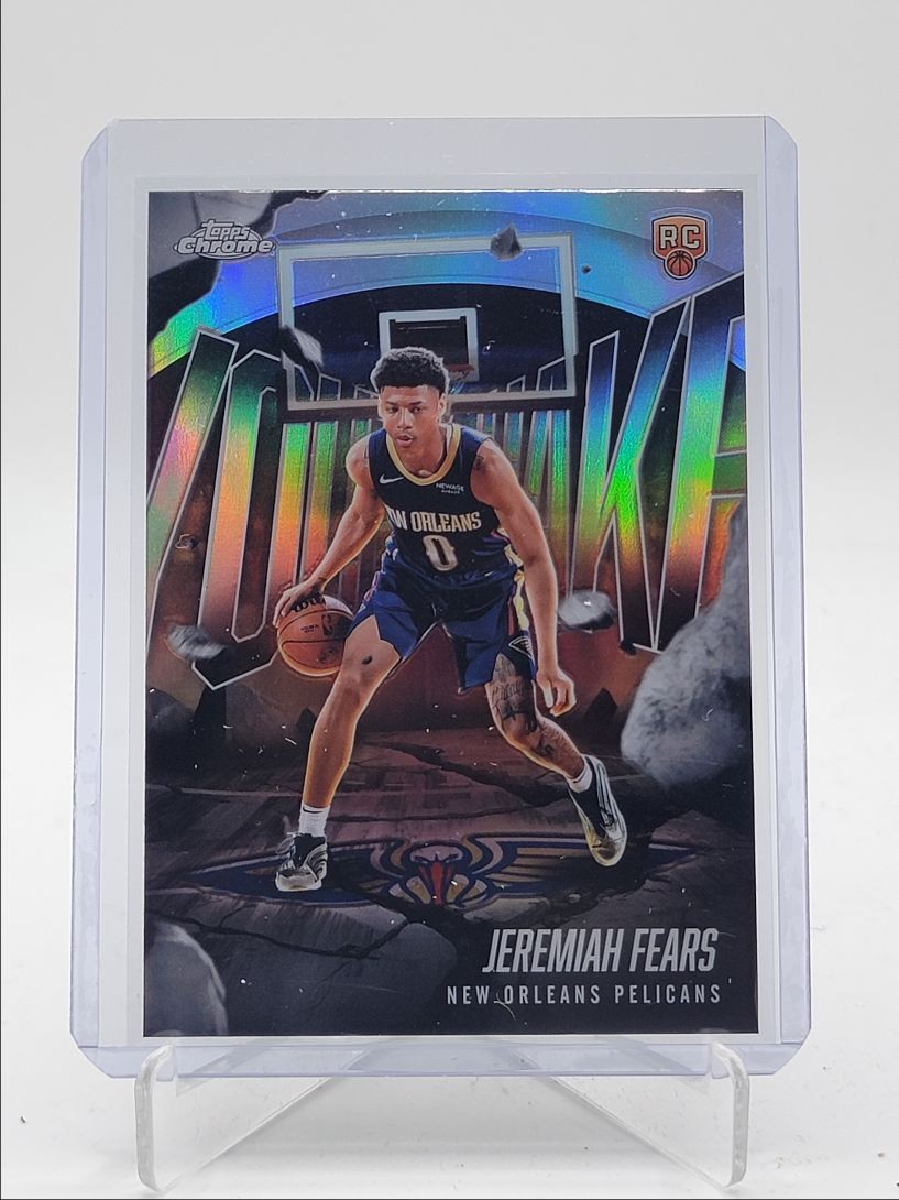 JEREMIAH FEARS 2025-26 TOPPS CHROME YOUTHQUAKE ROOKIE REFRACTOR RC Q1940
