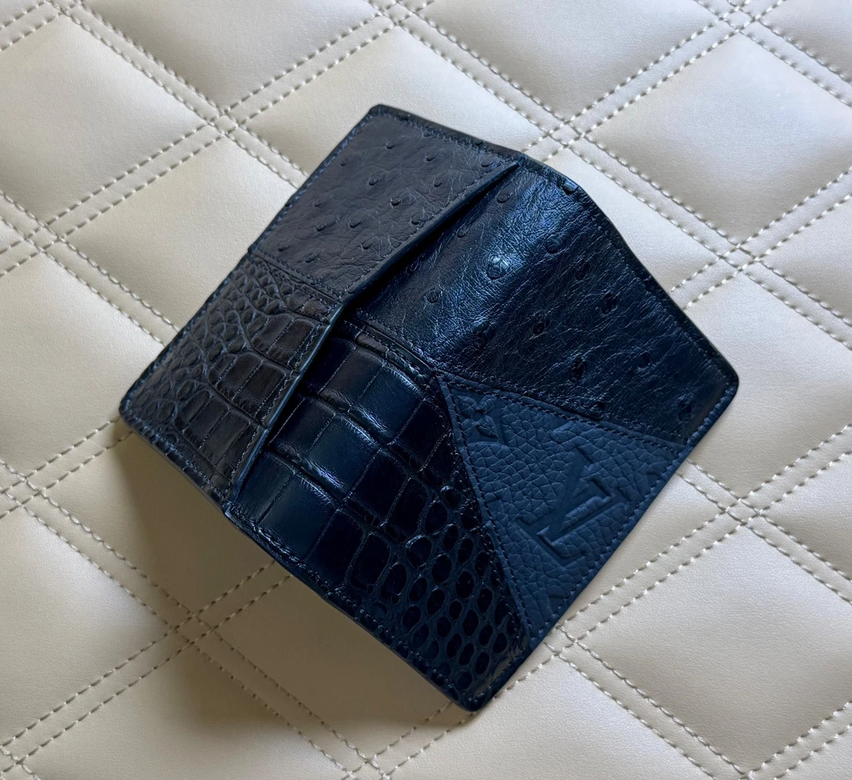 Louis Vuitton Exotic Alligator and Ostrich Patch Pocket Organizer