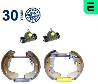 OPTIMAL OP-BSK00193 Bremsbackensatz 4 Bremsbacken Trommelbremse für Opel 