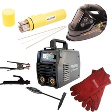 Digitaler Elektroden-Schweißinverter WELDINGER EW201 dig pro 200A WIG Starterset
