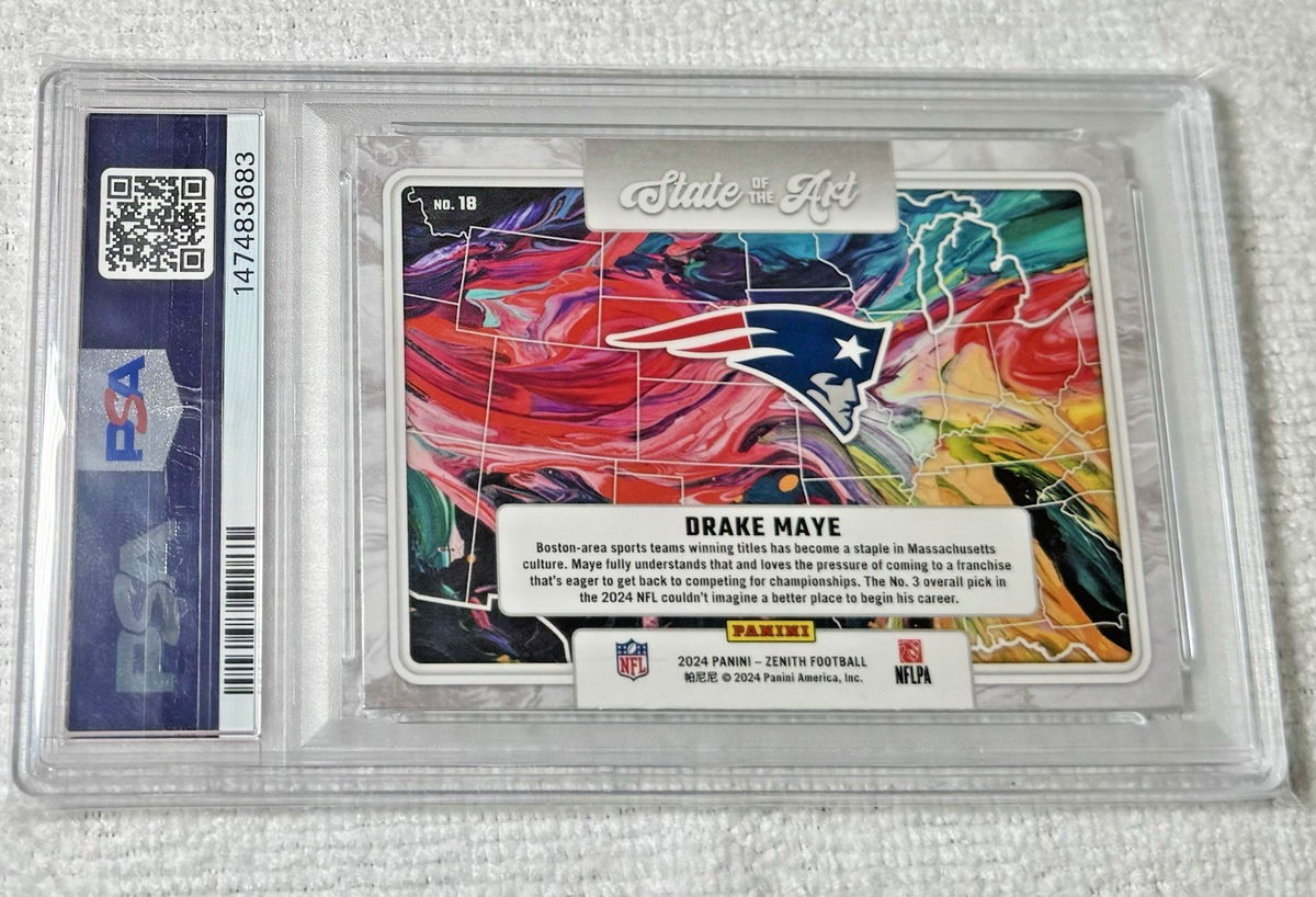 2024 Panini Zenith - State of the Art Drake Maye #18 (RC) for sale