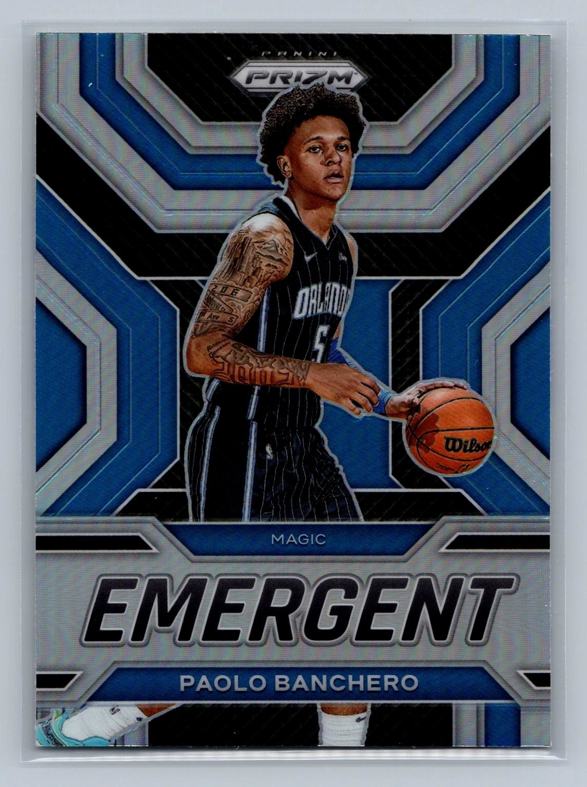 PAOLO BANCHERO 2022-23 Prizm Emergent SILVER PRIZM #25 Orlando Magic RC