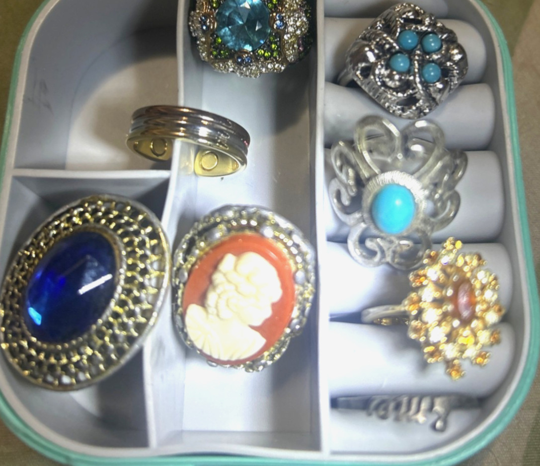 Estate Vintage to Modern Ring Scrap, Salvaged .925? Lot
