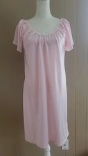 VTG Vandemere Pink Floral Cottagecore Nightgown Lace Floral Lightweight Sz S/M