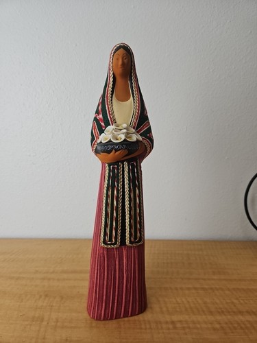 Del Toro Terrakotta Mexikanische Volkskunst Keramik Skulptur Figur Frau Statue