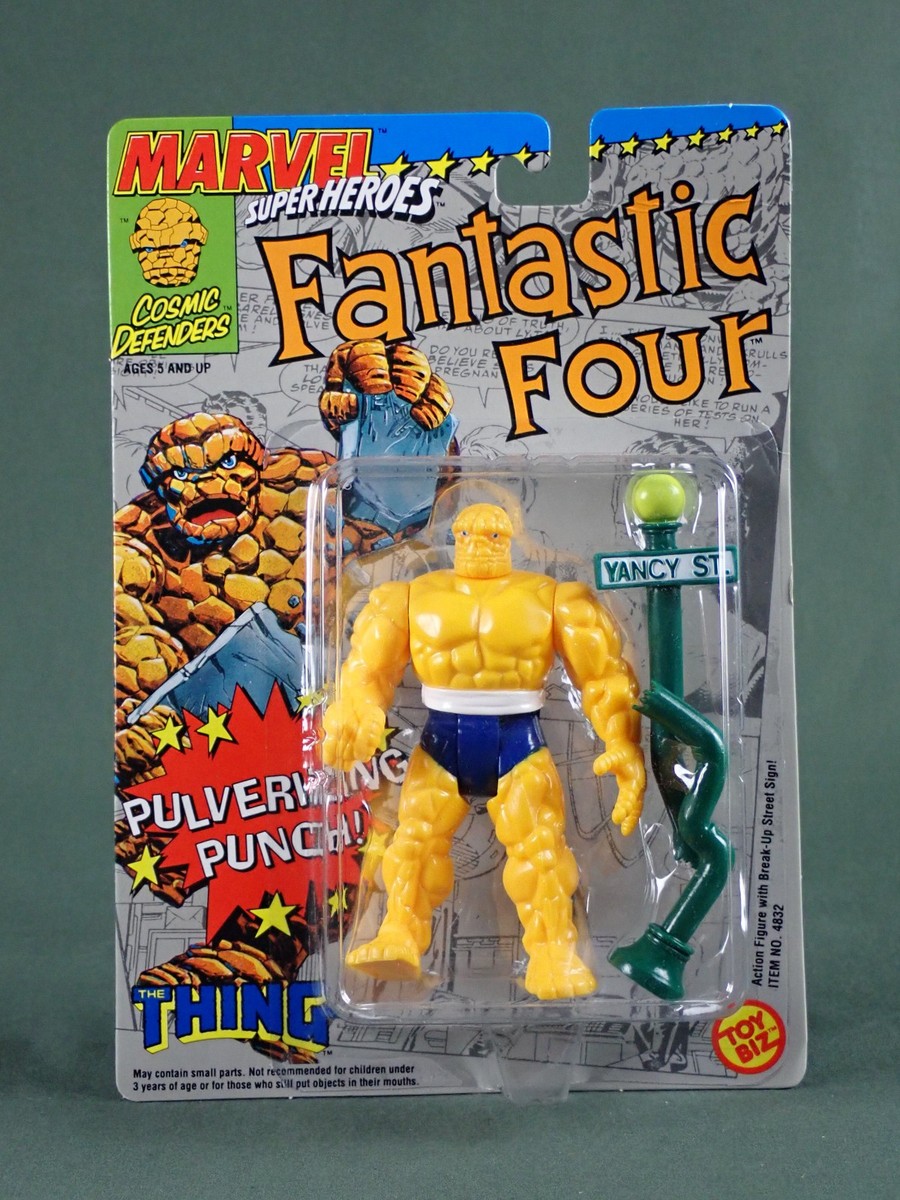MARVEL SUPER HEROES FANTASTIC FOUR THE THING FIGURE TOY BIZ 1992 