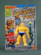 MARVEL SUPER HEROES FANTASTIC FOUR THE THING FIGURE TOY BIZ 1992 CARDED