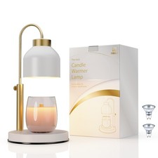 AIKUT Candle Warmer Lamp, with 2 Bulbs,Timer  Dimmer,Compatible White