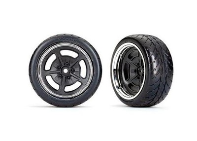 TRAXXAS 4-Tec 3.0 Hot Rods / Reifen auf Felge hinten extra-breit (2) / TRX9373