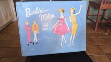 Vintage 1963 Barbie Midge Doll/Clothing Carrying Case