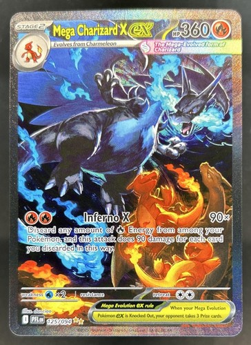 2025 Pokemon PFL Mega Charizard X ex Special Illustration Rare #125/094