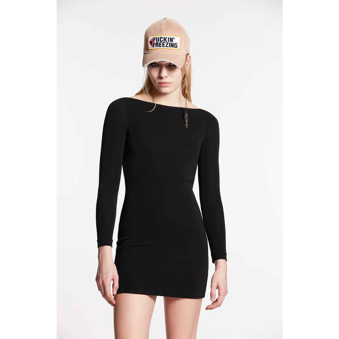 Dsquared2 Black Mini Dress Open Back Women's Size Medium | eBay