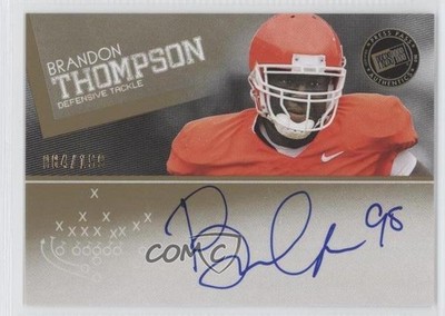 2012 Press Pass Signings Gold 84/199 Brandon Thompson #PPS-BT Rookie Auto RC 2d9