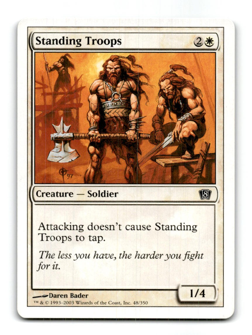 Standing Troops 48 8th Edition Magic: The Gathering ~A10-363