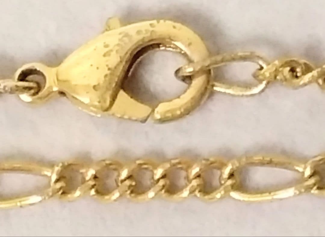 Versace Rectangular Logo Pendant Necklace Gold Le… - image 11