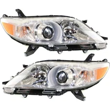 Headlight Headlamp Left & Right Pair Set of 2 for Toyota for Sienna Limited