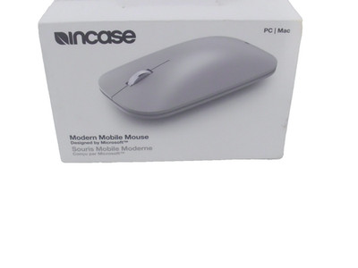 Incase Modern Mobile Bluetooth Mouse Designed by Microsoft Platinum PC MAC