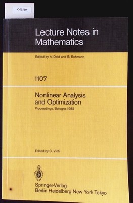 Nonlinear Analysis and Optimization. Proceedings of the International Conference