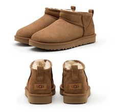 UGG Classic Ultra Mini Boot for Women - Size US 8 - Chestnut