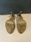 Lulu Townsend Women's Silver Peep Toe Sling Back Heels Size 10 — photo 4