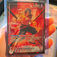 Bandai One Piece Card Game Portgas D. Ace Leader Card OP16 5000