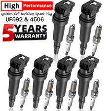 Paquete de 6 bobinas de encendido de alto rendimiento para BMW 328i 535i 550i 750i X3 X5 X6 UF592