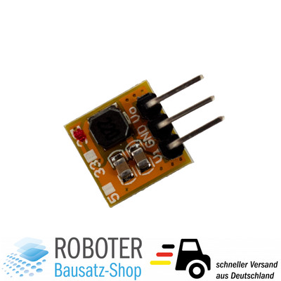 Spannungswandler DC-DC Step-Up Modul 0,8V-3,3V auf 3,3V mit Pins Arduino ESP32