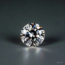 2Ct Round Cut Natural D Color Lab grown Loose CVD Diamond VVS1 Clarity Certified