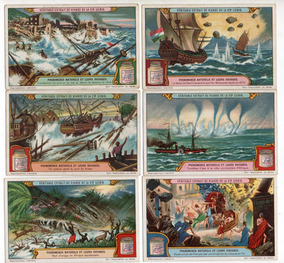 LIEBIG S 1156 F. 1155 ''NATURKATASTROPHEN'' C/SET. V/G BELGIEN