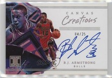 2022 Panini Impeccable Canvas Creations Holo Silver 4/25 BJ Armstrong Auto 7y2