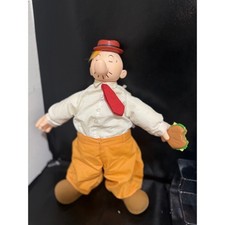 Vintage 1985 King Features Syndicate Popeye Character Doll with Sandwich Toy