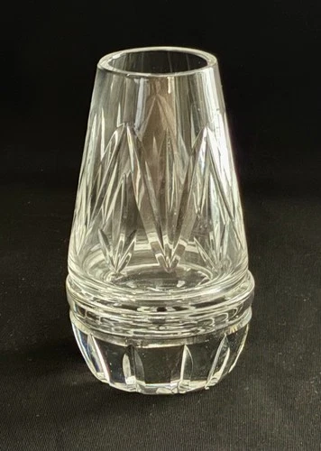 GORGEOUS! VINTAGE WATERFORD CRYSTAL 2 PIECE HURRICANE FAIRY LAMP VOTIVE IRELAND