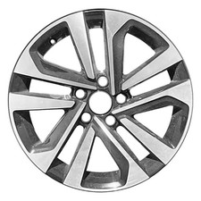 17x7 10 Spoke Refurbished Alloy Wheel Machined and Painted Gloss Black 560-95273
