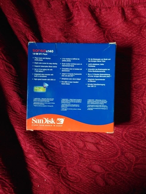 MP3 Player SanDisk Sansa C140 Play Music Small Photos 1 Gb  - Immagine 4 di 4