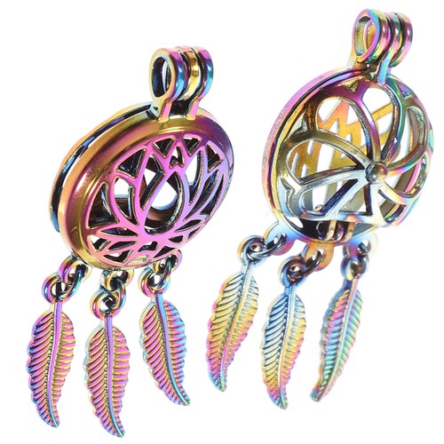 2 Pcs Aromatherapy Diffuser Necklace Pendants Chic Essential Oil - Picture 10 of 12
