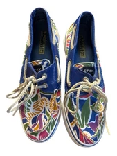 Sperry Top-Sider Women’s Boat Shoes Tropical Floral Size 6.5M Casual Canvas