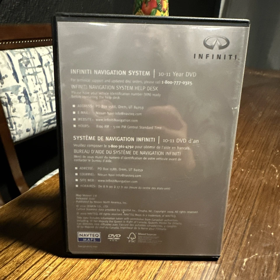 Infiniti Navigation System Cd Map Version 7.6 10-11 Year North America - Image 2 of 4