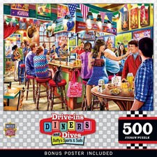 MasterPieces - Drive-Ins, Diners Dives - Duffys Sports Suds 500 Piece Puzzle