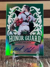 2021 Leaf Valiant Honor Guard Mat Nelson #HG-MN1 Auto Cincinnati Reds RC