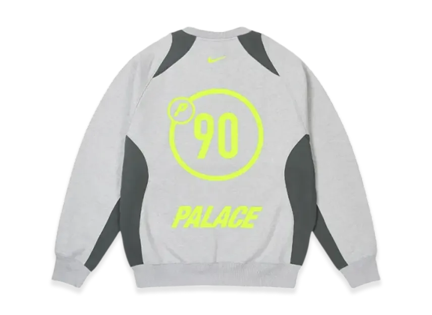 PALACE x Nike Total P90 Crew Grey Marl | eBay Australia