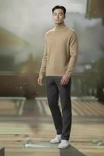 Stile Latino Sweater 95% Cashmere 5% Wool $693 IT 48 Taupe/Beige mixed