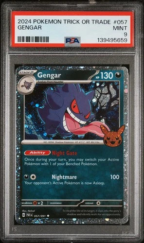 2024 POKEMON TRICK OR TRADE #057 GENGAR PSA 9
