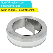 Steel 3D Manual Embossing Tape Non-Adhesive Metal Label Maker Refill KMXY