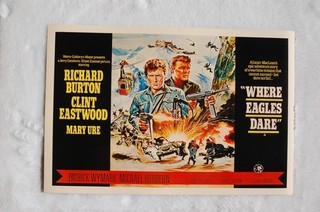 Where Eagles Dare Movie Lobby Card Movie Poster #1 Clint Eastwood