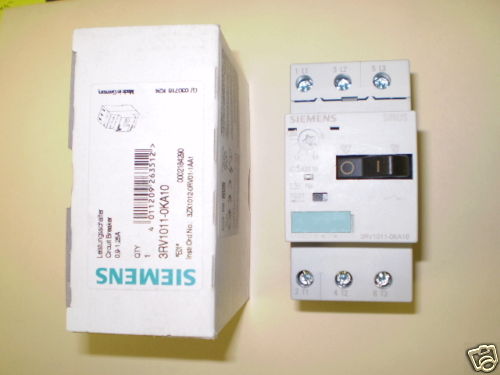 Siemens 3RV1011 Motor starter protector 1.25A contactor - Picture 1 of 1