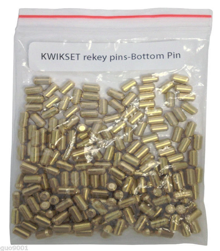 HOUSE GUARD HARDWARE 200 Pieces PC Kwikset Rekey Bottom Pins #3 Locksmith Rekeying Pin Kits