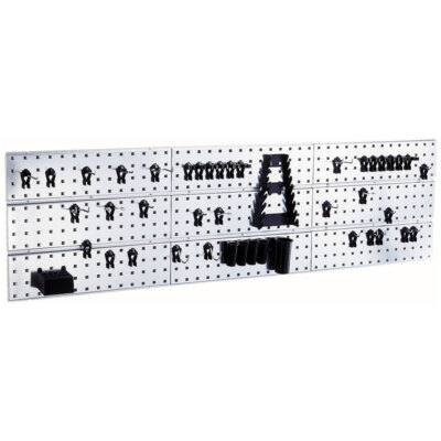 Raaco 109659 Tool Hooks Perforated Panel 1560x440x11mm +44 Clips