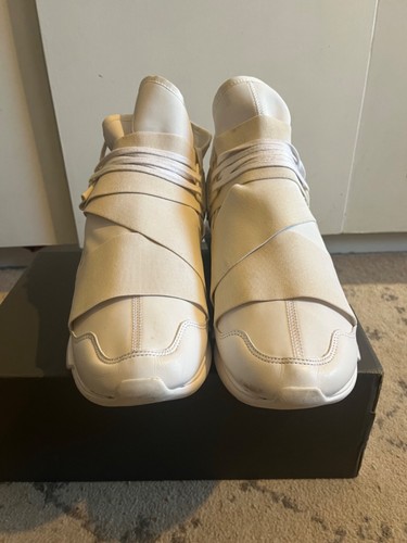 ADIDAS YOHJI YAMAMOTO Y-3 Y3 Qasa high white trainers, UK 11 rare - Picture 2 of 6