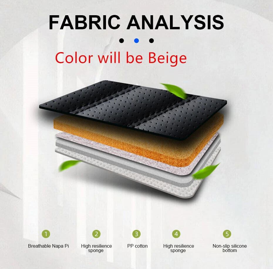 Funda de asiento delantero de coche protector de cojín envolvente completo cuero PU almohadilla transpirable Foto 4 de 4