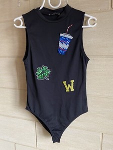 body dentelle noir zara